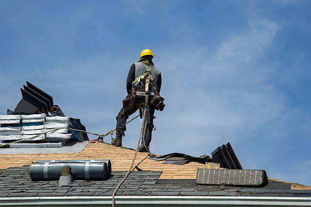 Professional Roof Replacement technician working in Lee Center, NY